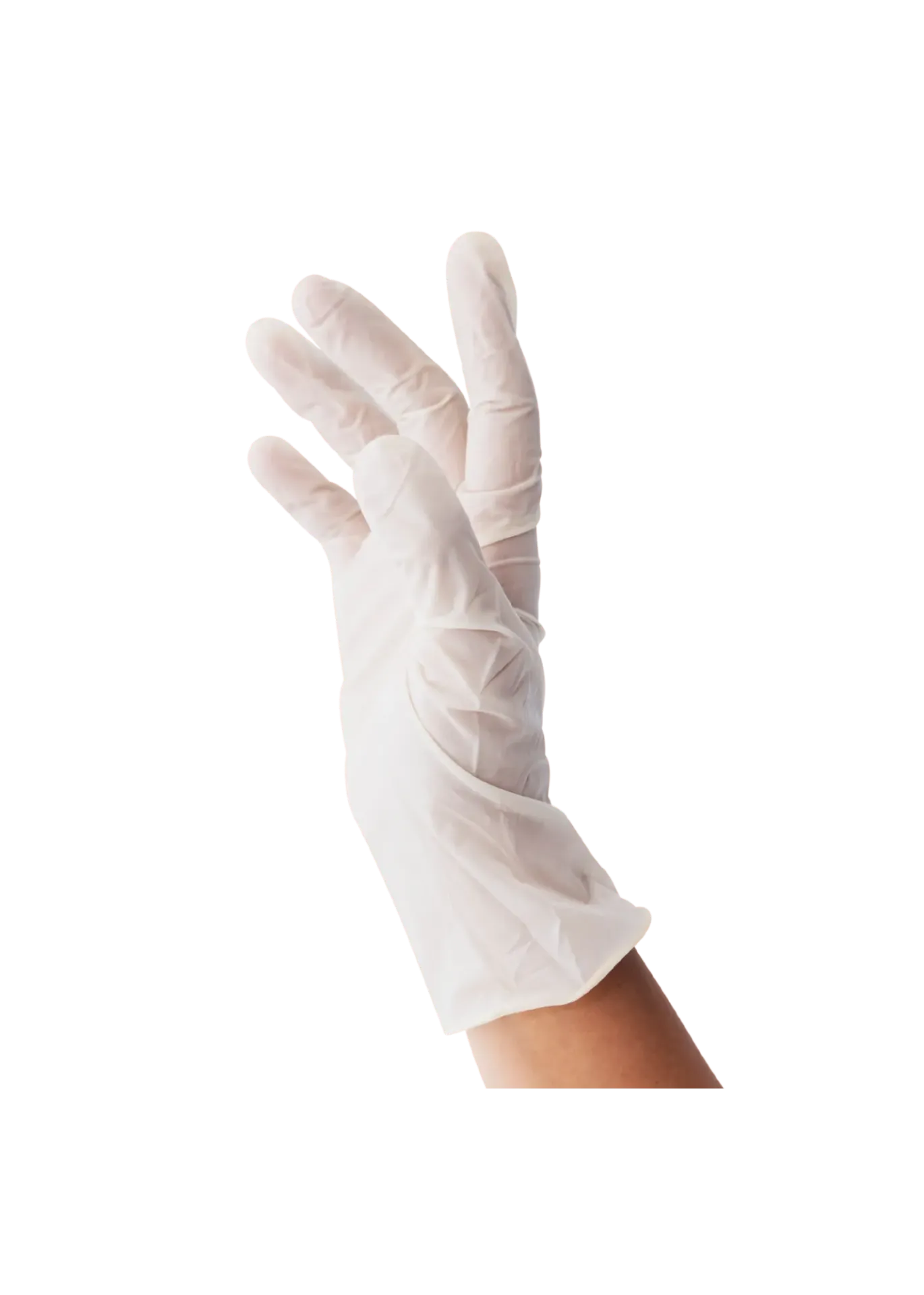 [AMM004L] Luva Latéx Branca Descartável (P)